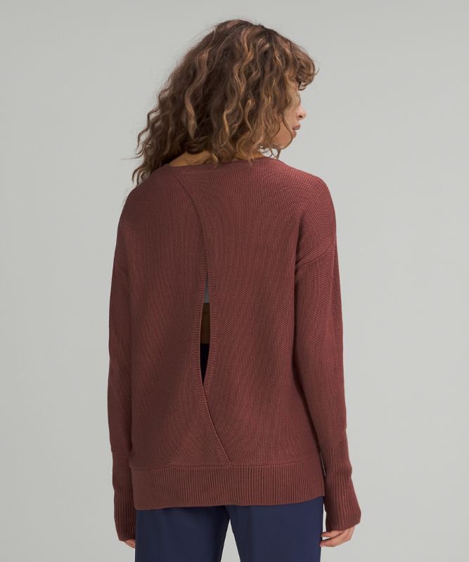 Cashlu Crossover Back Sweater