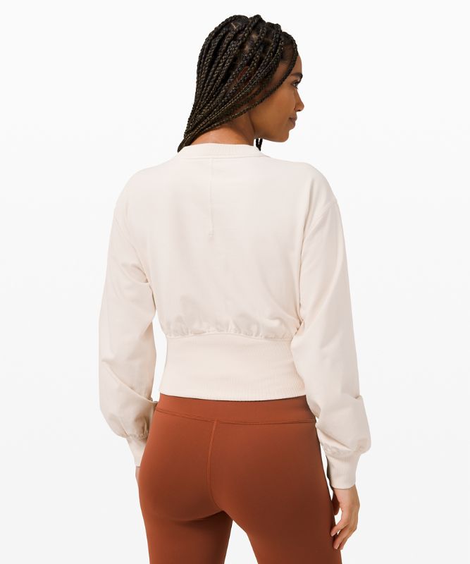 Ribbed Contoured-Waist Crew