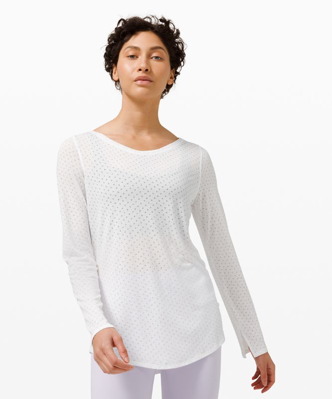 Wide Neck Yoga Long Sleeve