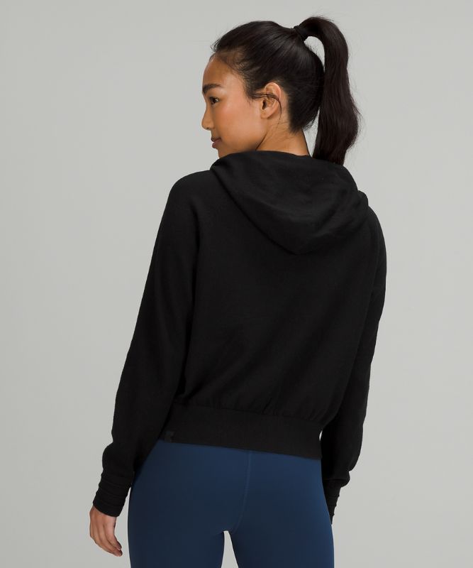 Cotton-Cashmere Knit Hoodie