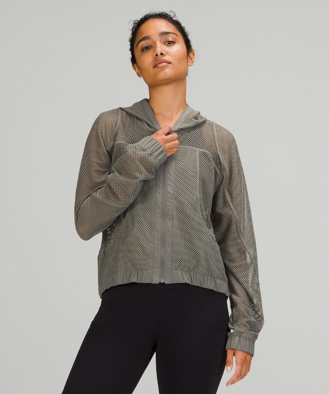 Relaxed Fit Mesh Jacket