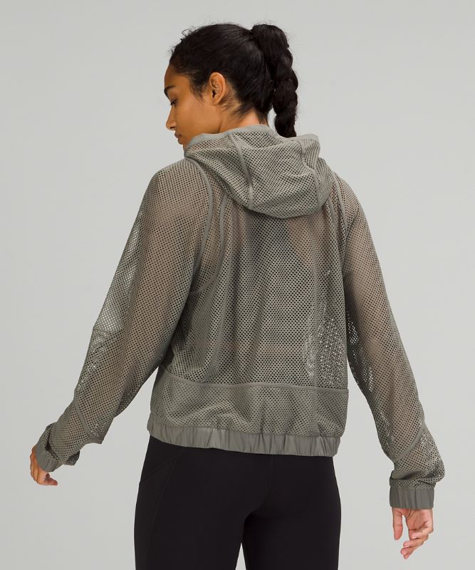 Relaxed Fit Mesh Jacket