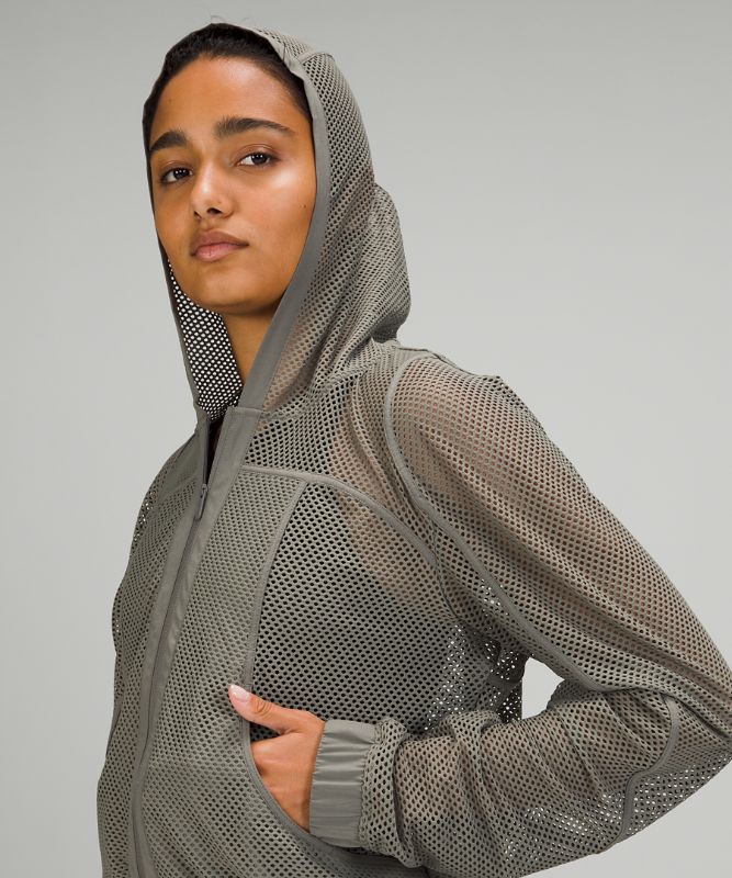 Relaxed Fit Mesh Jacket