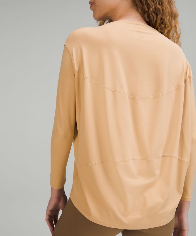 Back in Action Long Sleeve Shirt *Nulu, Pecan Tan