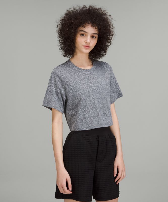 LAB Relaxed Cropped Crewneck T-Shirt