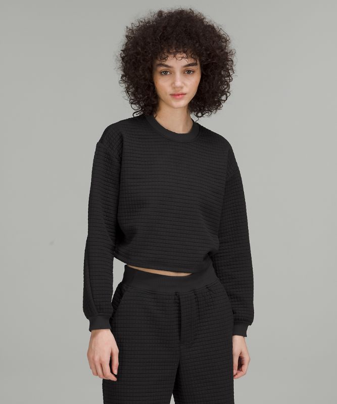 lululemon lab Textured Grid Cropped Pullover