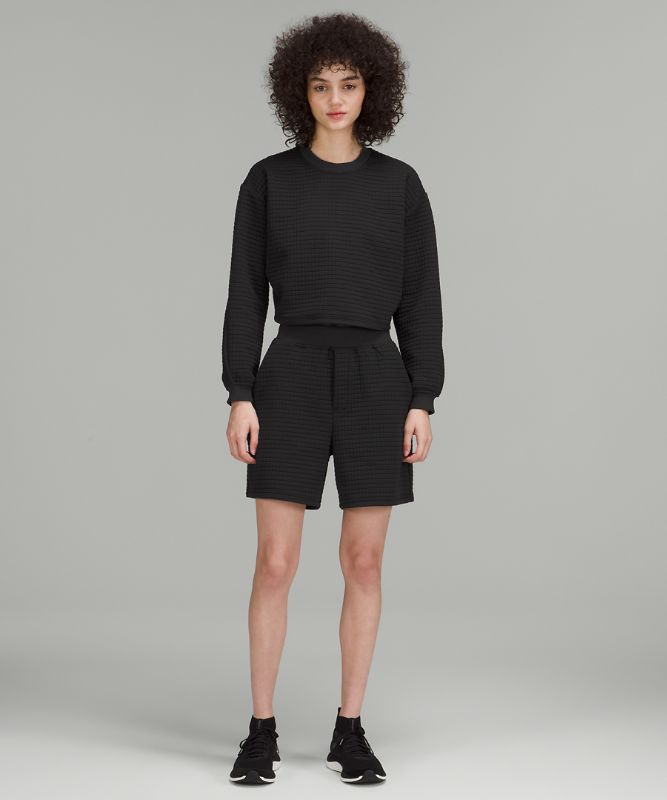 lululemon lab Textured Grid Cropped Pullover