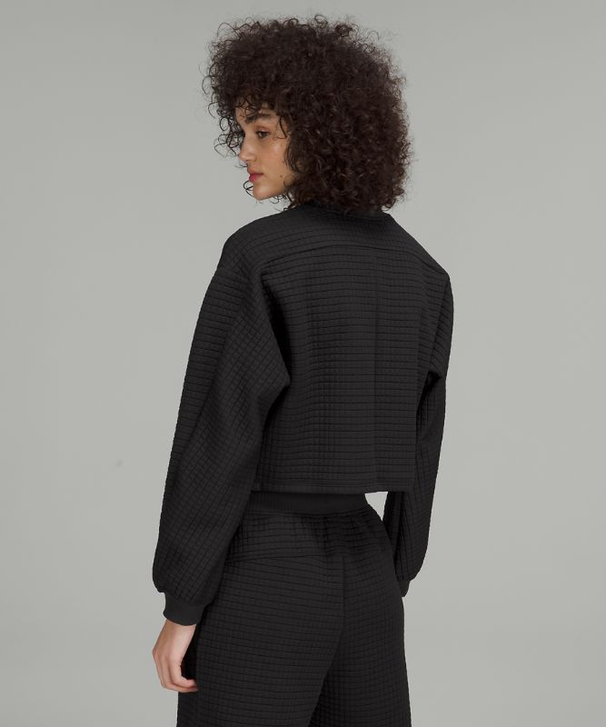 lululemon lab Textured Grid Cropped Pullover