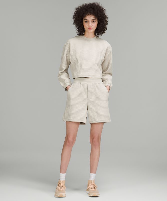 lululemon lab Textured Grid Cropped Pullover