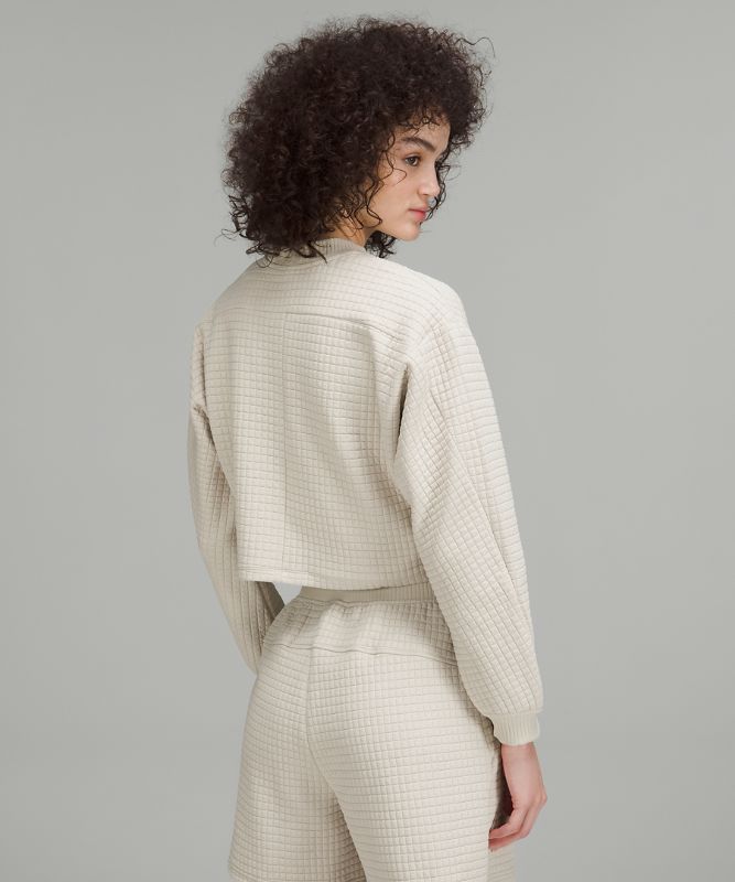 lululemon lab Textured Grid Cropped Pullover