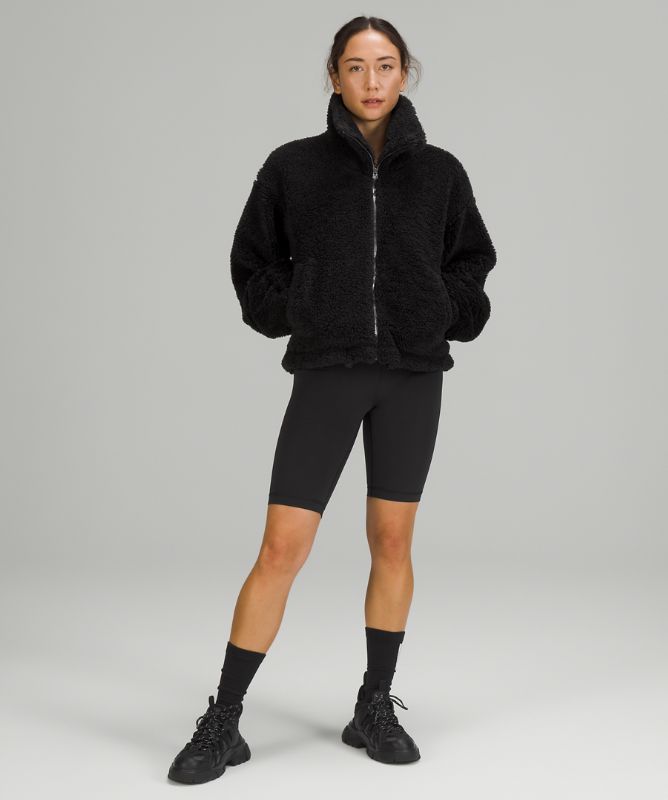 Cinchable Fleece Zip-Up