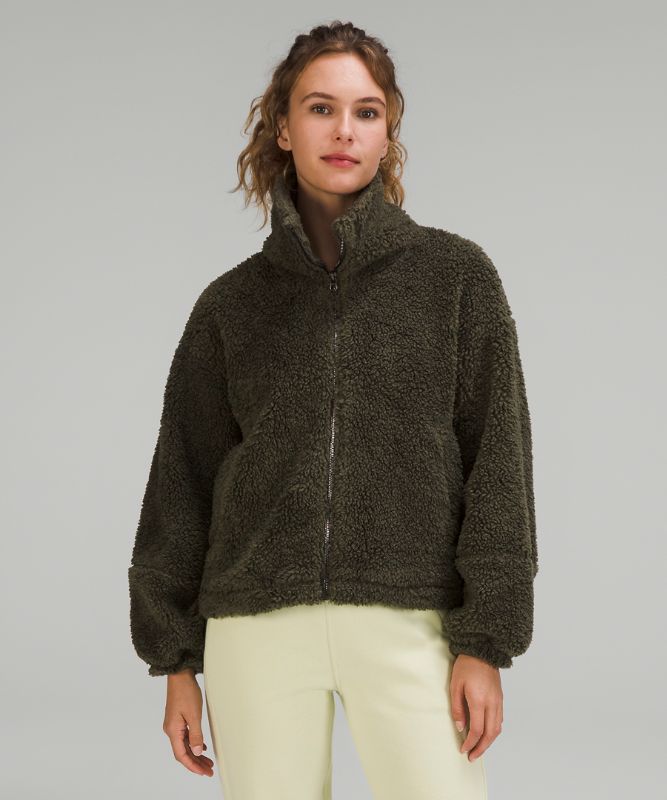 Cinchable Fleece Zip-Up