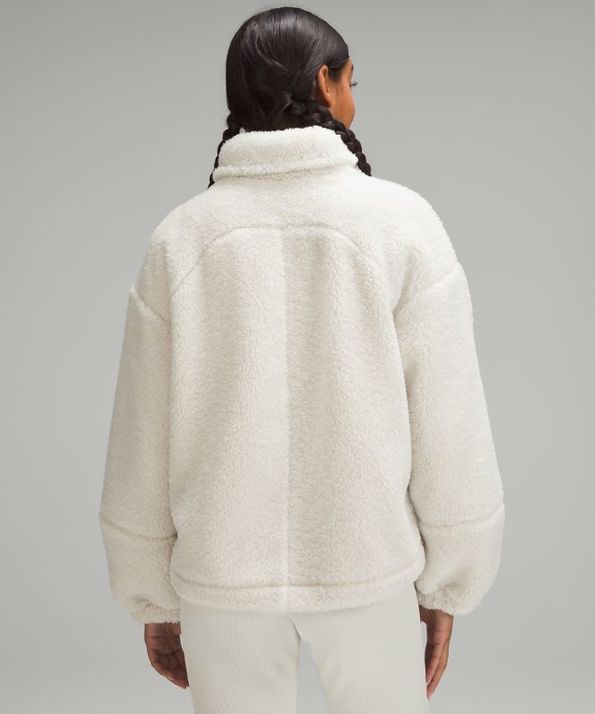 Cinchable Fleece Zip-Up