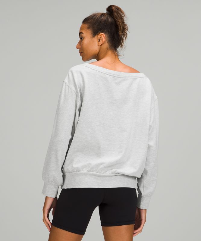 Pleated Modal Fleece Pullover