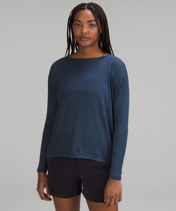 Back in Action Ribbed Long-Sleeve Shirt