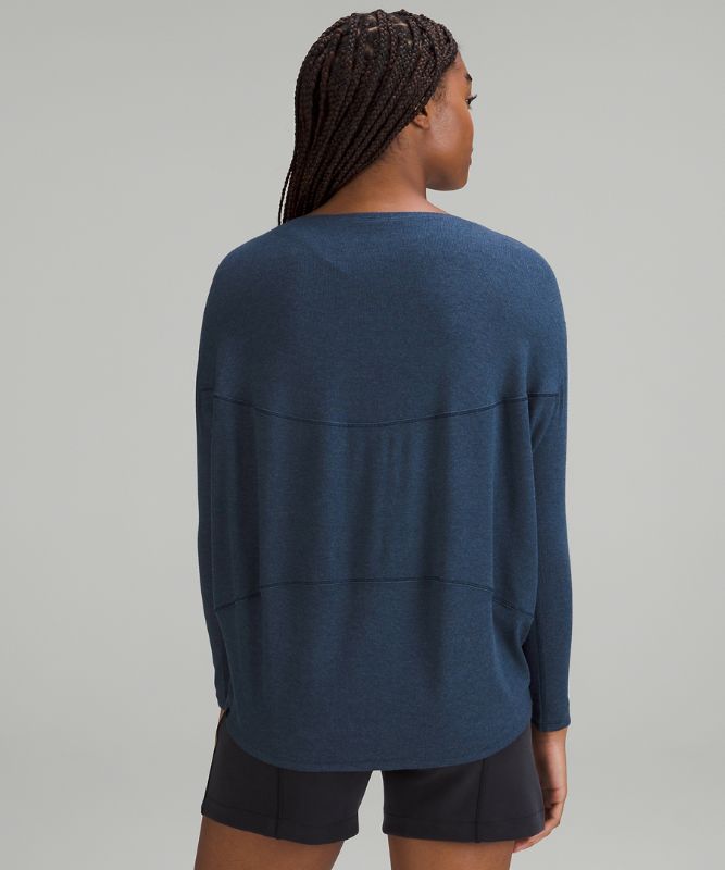 Back in Action Ribbed Long-Sleeve Shirt