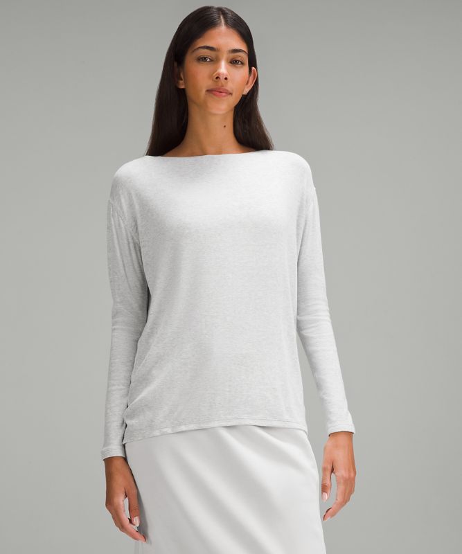 Back in Action Long-Sleeve Ribbed Shirt