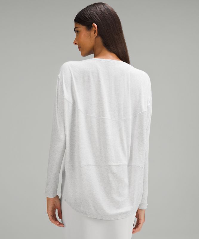 Back in Action Long-Sleeve Ribbed Shirt