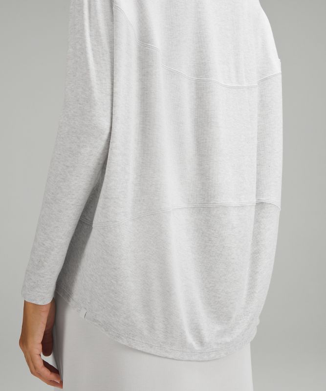 Back in Action Long-Sleeve Ribbed Shirt