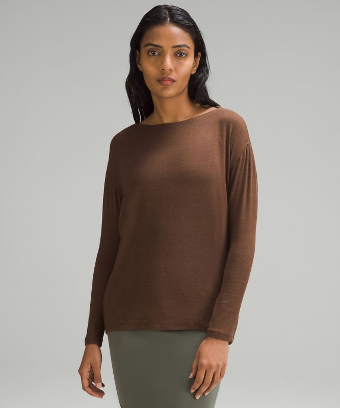 Back in Action Ribbed Long-Sleeve Shirt