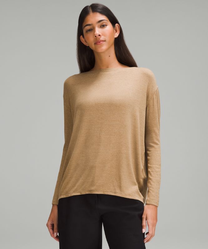 Back in Action Long-Sleeve Ribbed Shirt