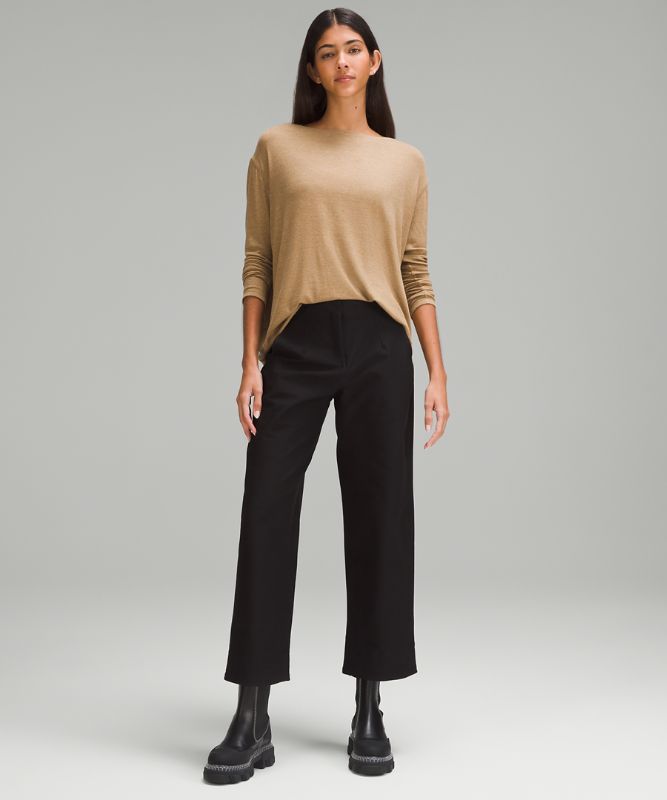 Back in Action Long-Sleeve Ribbed Shirt