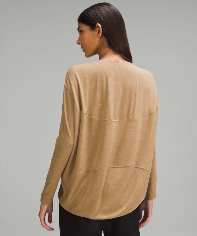 Back in Action Long-Sleeve Ribbed Shirt