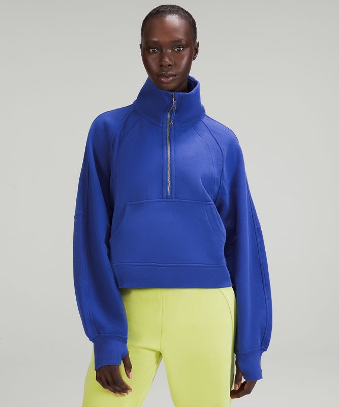 Scuba Oversized Funnel Neck Half Zip