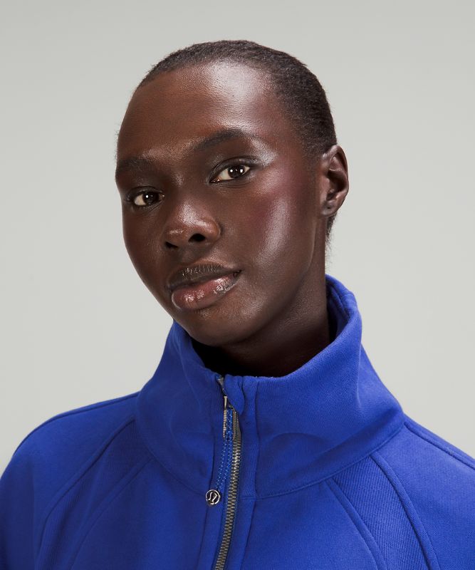 Scuba Oversized Funnel Neck Half Zip