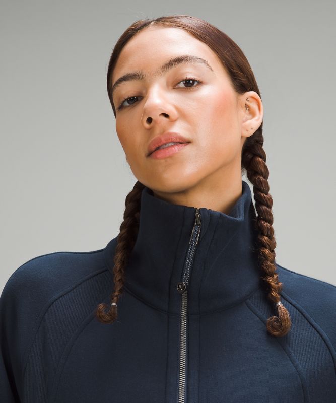 Scuba Oversized Funnel-Neck Half Zip