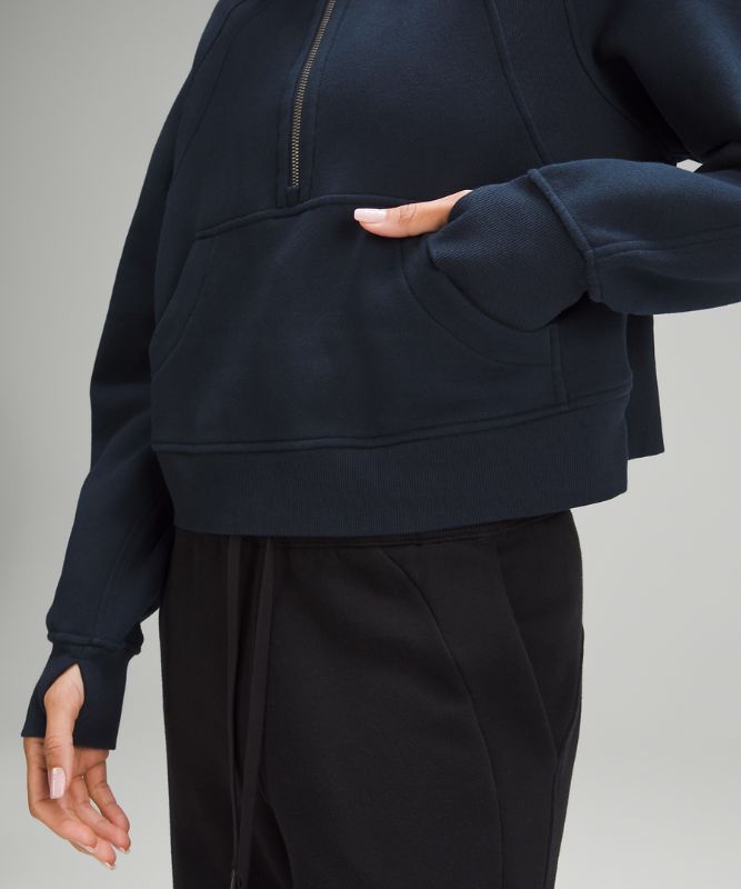 Scuba Oversized Funnel-Neck Half Zip