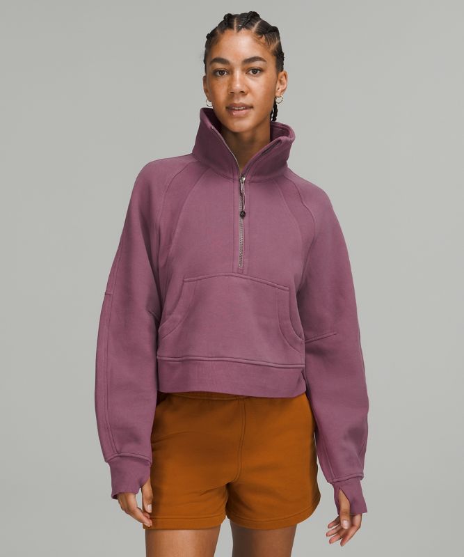 Scuba Oversized Funnel Neck Half Zip