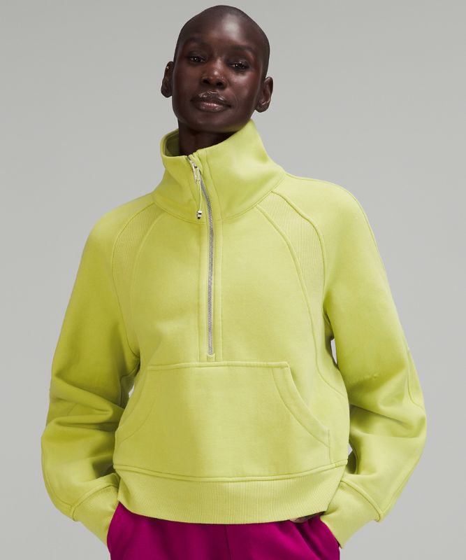 Scuba Oversized Funnel Neck Half Zip