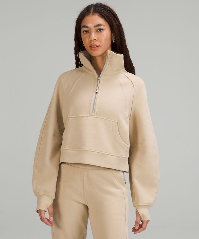 Scuba Oversized Funnel-Neck Half Zip