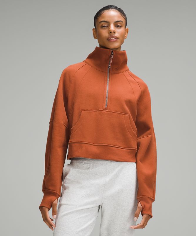 Scuba Oversized Funnel-Neck Half Zip