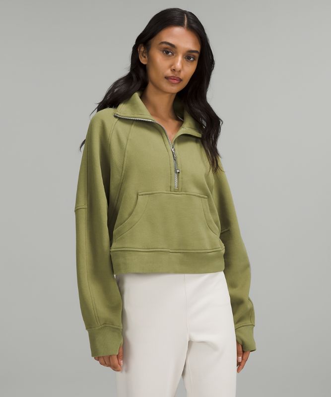 Scuba Oversized Funnel Neck Half Zip