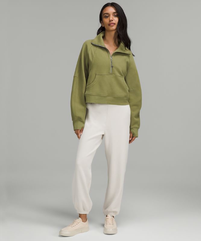 Scuba Oversized Funnel Neck Half Zip