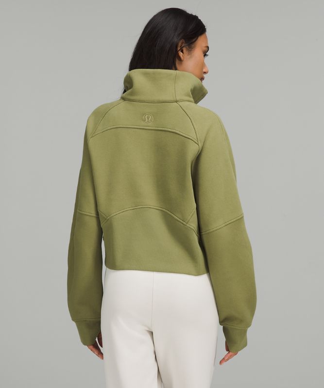 Scuba Oversized Funnel Neck Half Zip