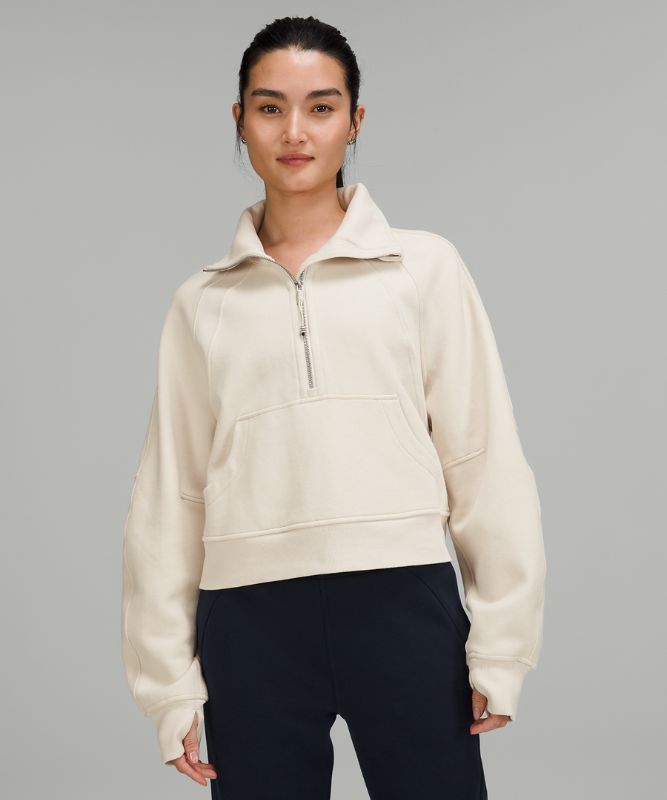 Scuba Oversized Funnel Neck Half Zip