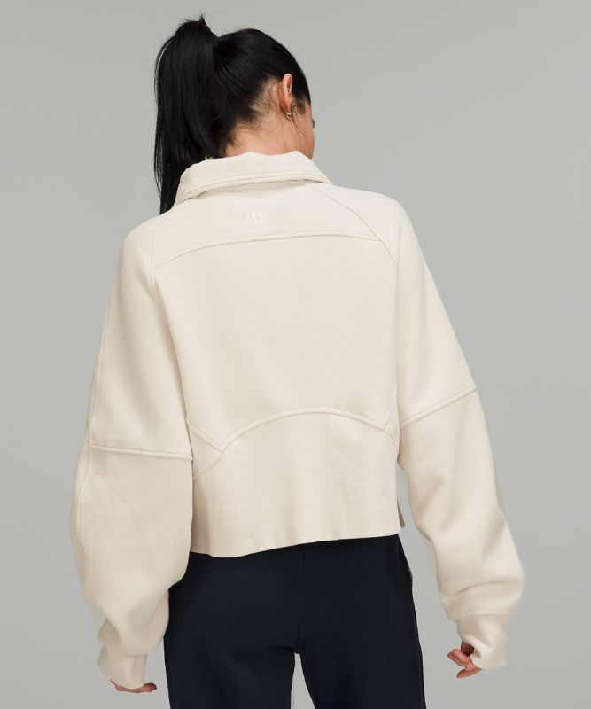 Scuba Oversized Funnel Neck Half Zip