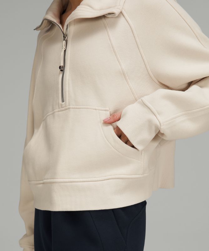 Scuba Oversized Funnel Neck Half Zip