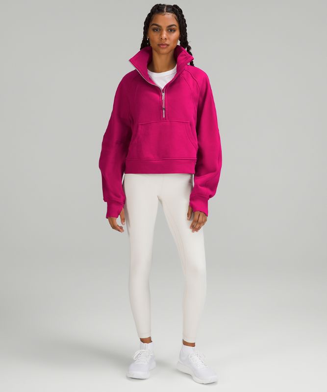 Scuba Oversized Funnel Neck Half Zip