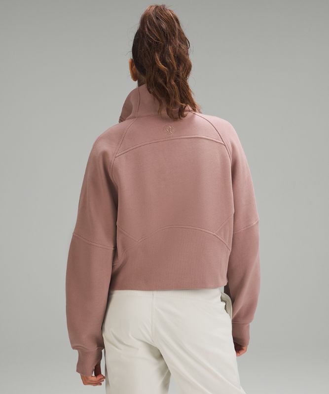 Scuba Oversized Funnel Neck Half Zip