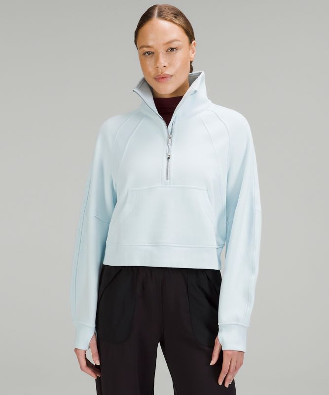 Scuba Oversized Funnel Neck Half Zip