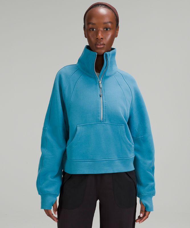 Scuba Oversized Funnel-Neck Half Zip