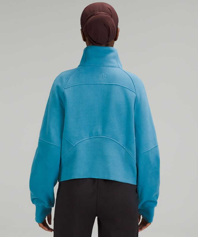 Scuba Oversized Funnel-Neck Half Zip