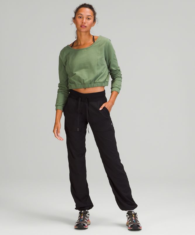 Square Neck Cropped Pullover