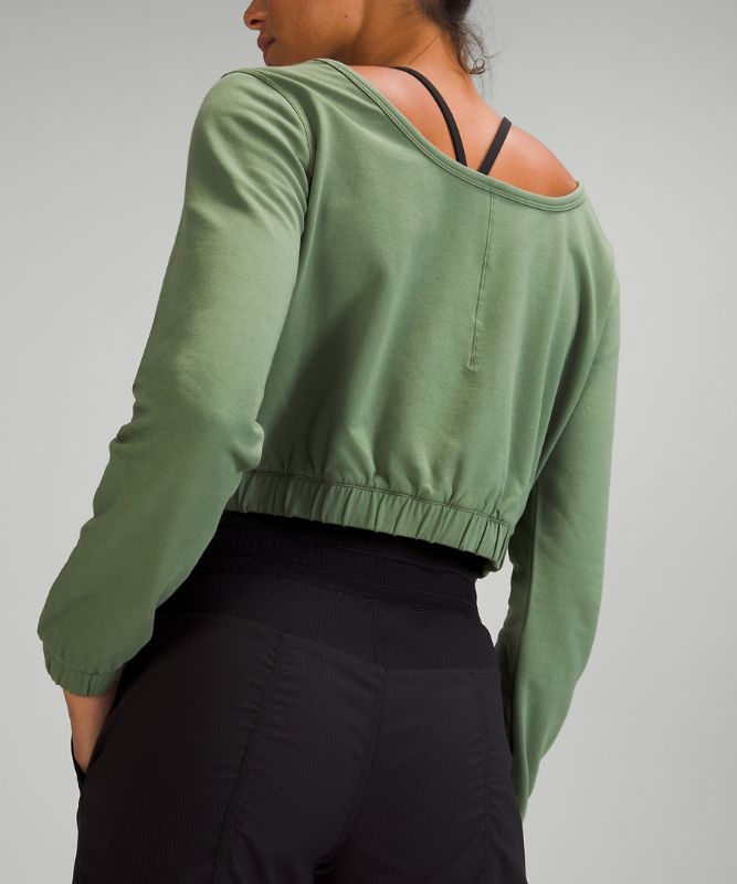 Square Neck Cropped Pullover