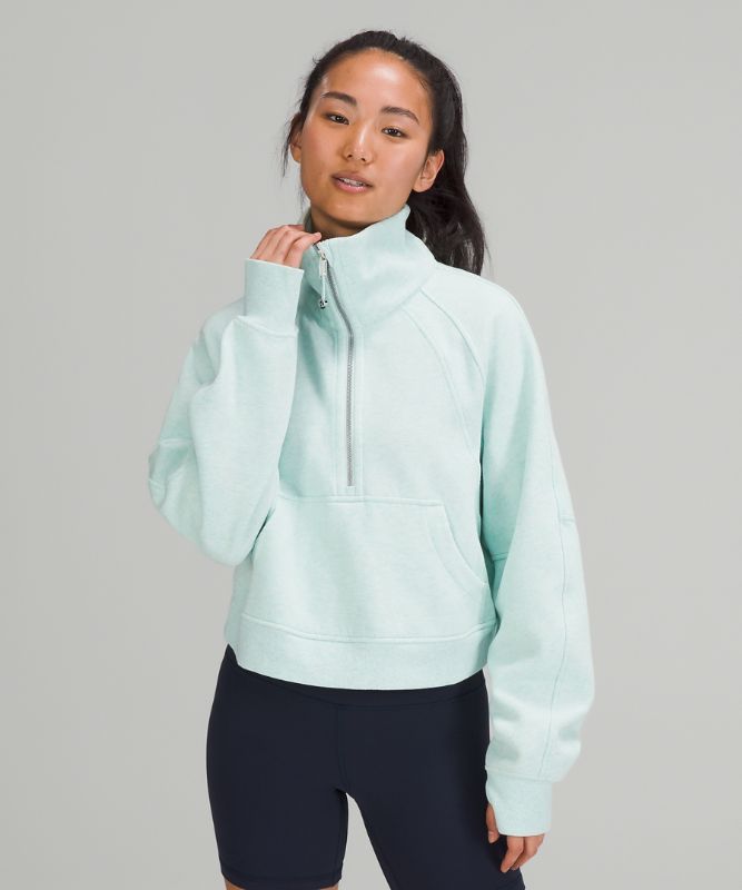 Scuba Oversized Funnel Neck Half Zip