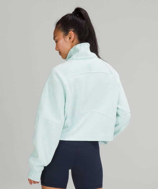 Scuba Oversized Funnel Neck Half Zip